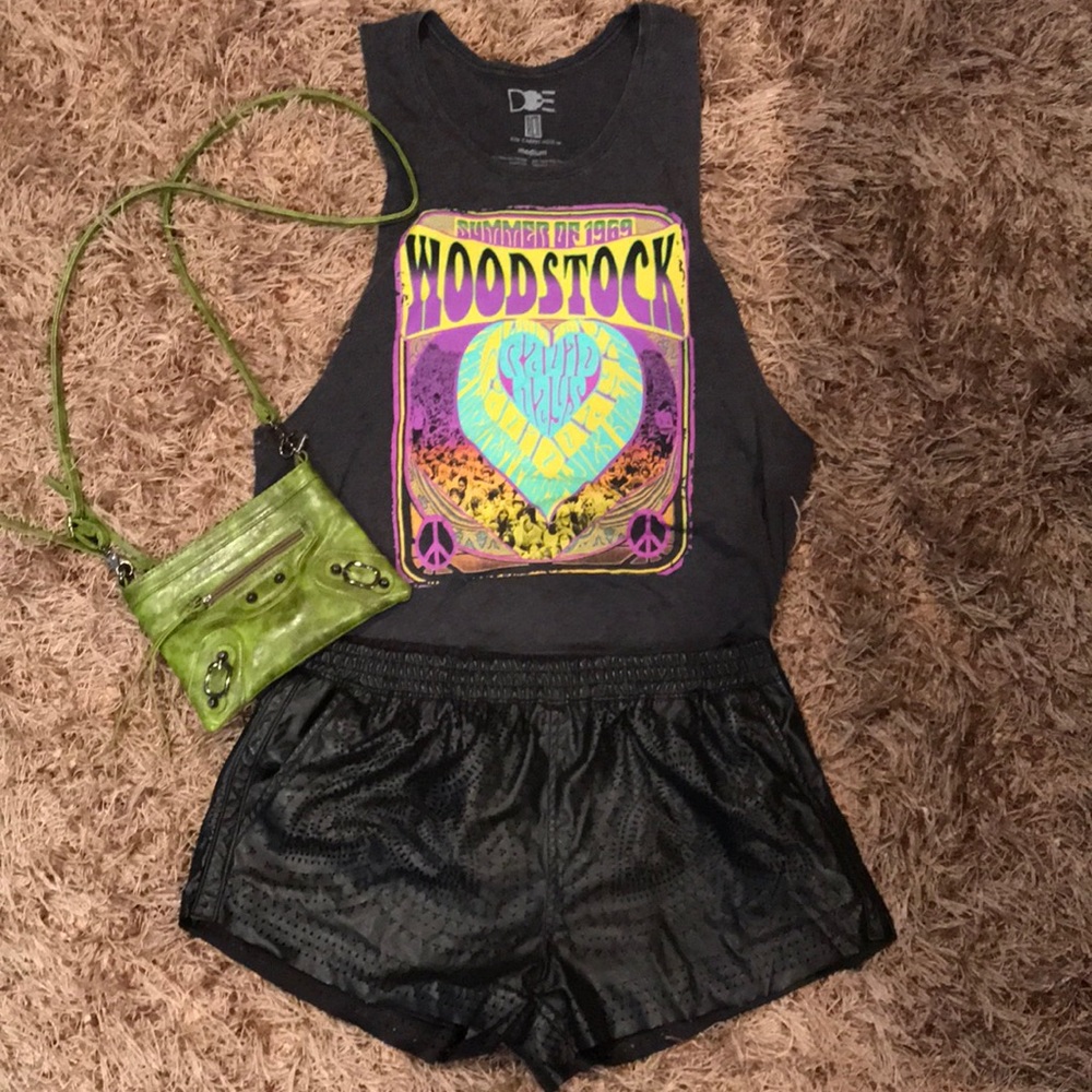 Urban Outfitters Cut Off  Woodstock Graphic Tank